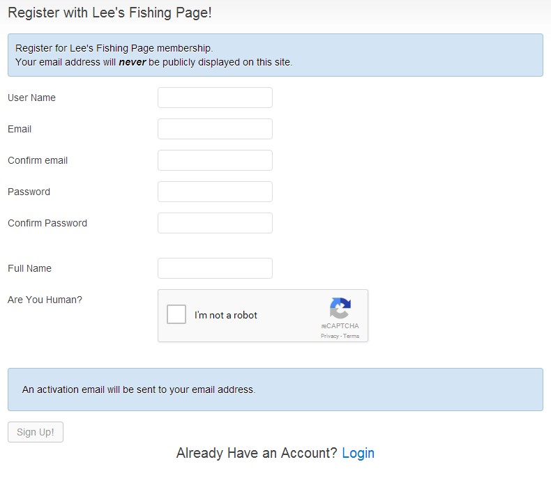 Registration Screen